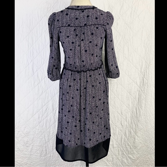 Anthropologie Polka Dot Striped Business Casual Oversize Dress - Picture 4 of 12